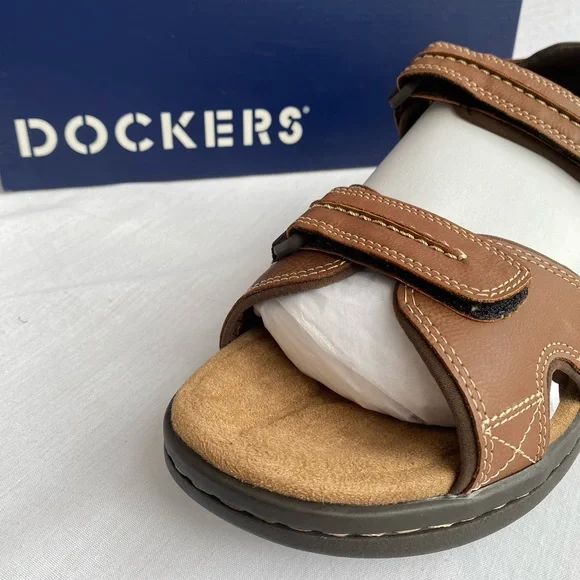 Dockers Men’s NewPage Casual 2 Strap Sandals Sz 11 in Rust - Picture 5 of 16